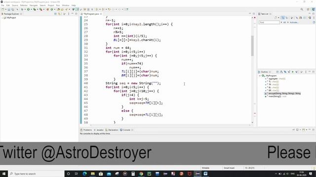 Four Square Cipher (Java Implementation)