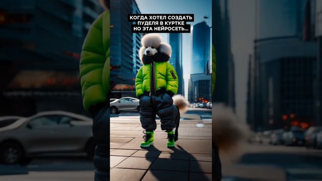 Когда хотел создать пуделя в куртке, но эта нейросеть...