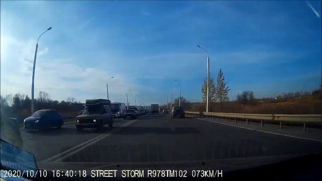 Уфа, ул. Перспективная- пробка