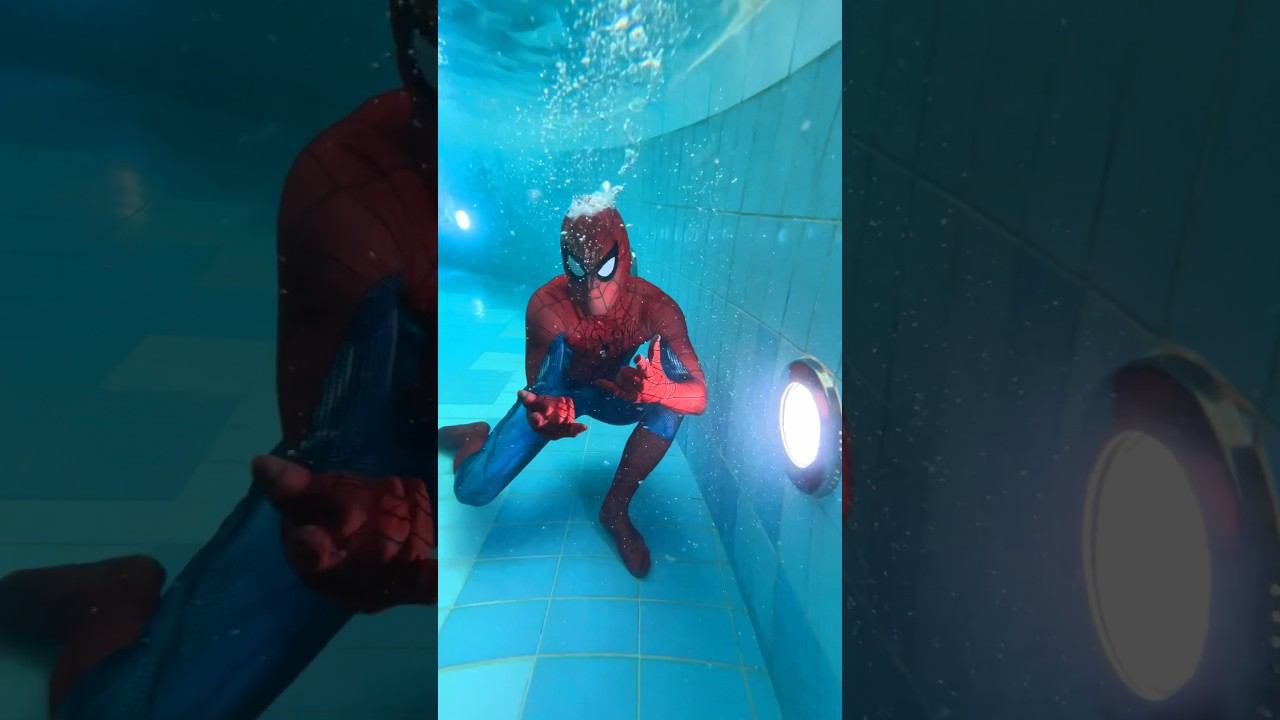 Spiderman underwater