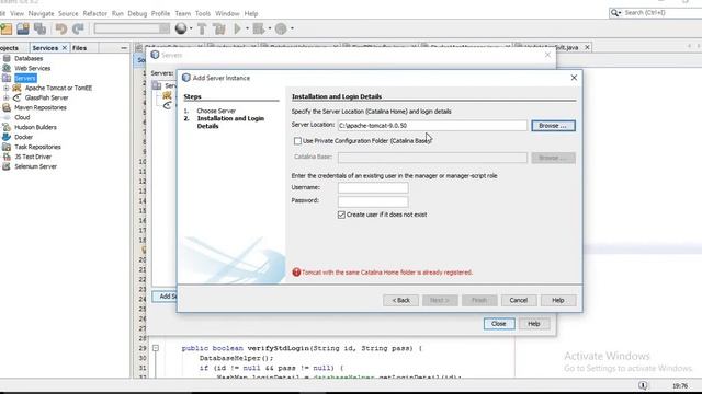 how to instal and add apache server in netbeans IDE