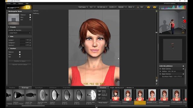 6 plans d'éclairage Photo d'identité - Extension Gratuite Photoshop CC