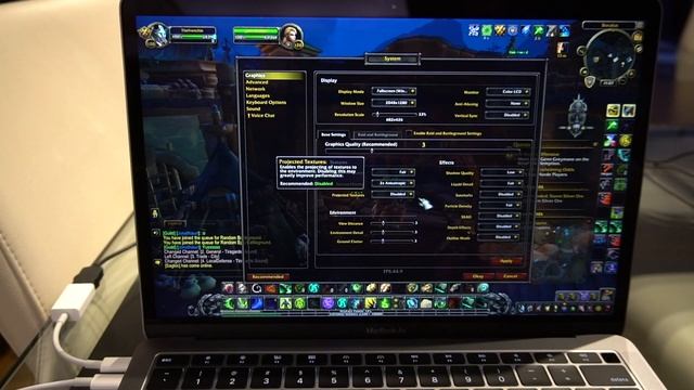 2019 Macbook Air i5, 16G - World of Warcraft gaming review