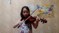 "Колыбельная" Дунаевский. Играет скрипачка Вероника, 6 лет
