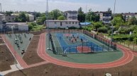 На спортивной площадке восстановленной Хабаровским краем в Дебальцево прошли соревнования
