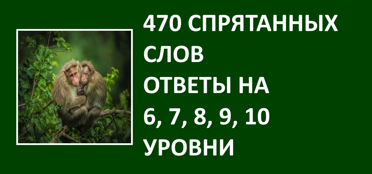 Игра 470 спрятанных слов ответы на 6, 7, 8, 9, 10 уровни