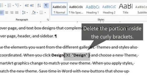 How to Remove a Specific Word from the Index in Microsoft Word