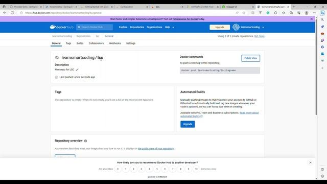 Developing .Net 7 apps with Docker | Building Docker Images for .NET Core Apps | docker hub | Part