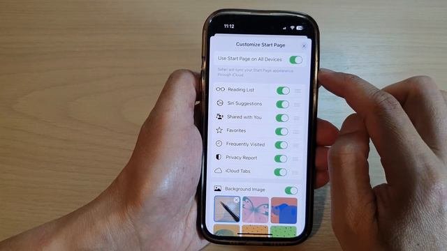 iPhone 1414 Pro Max: How to Customize Safari Start Page  iOS 16