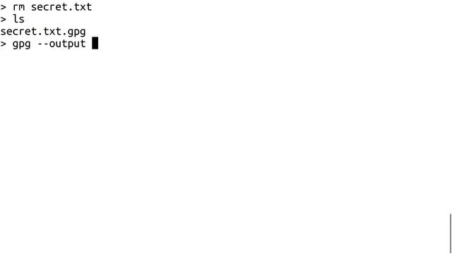 Basic Command Line File Encryption with GPG