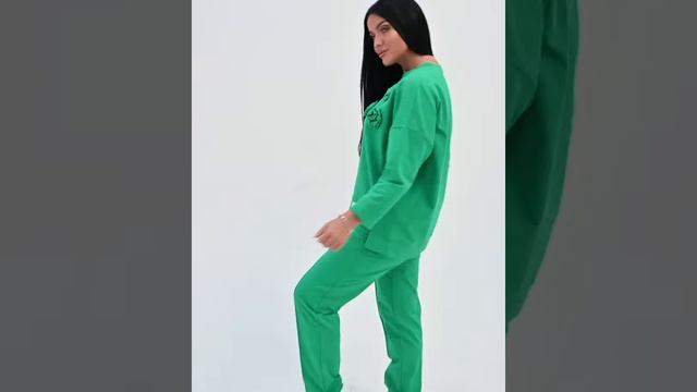 Женский костюм с брюками Сантана (цвет зеленый)