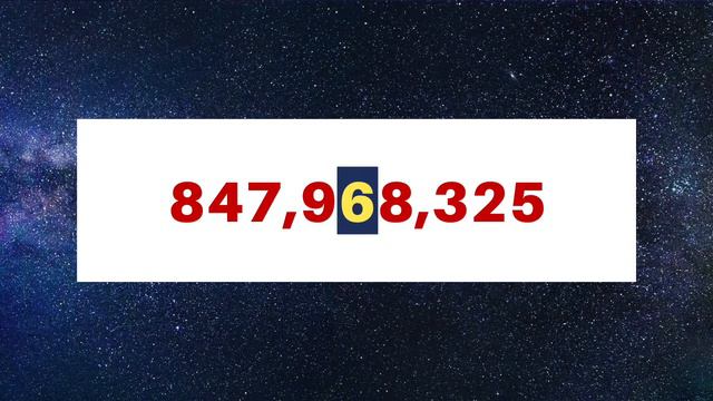 How do you write one million as a number?