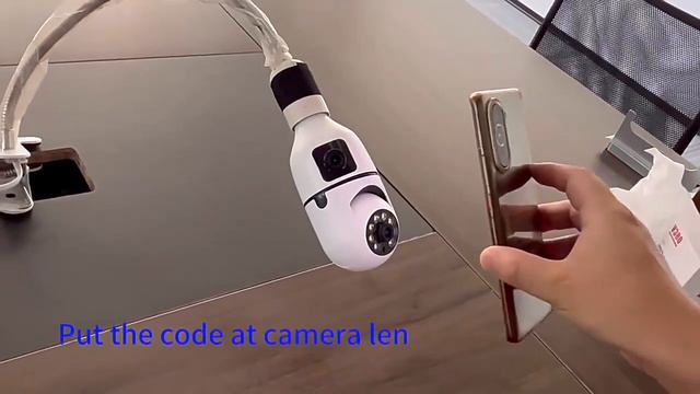 Лампочка камера с двойным объективом для внутреннего наблюдения