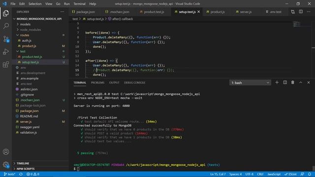 Testing a REST API with Mocha & Chai - 06 - Refactoring a bit