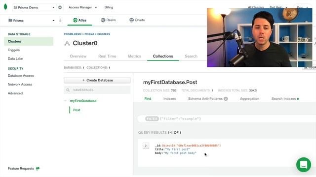 Using MongoDB with Prisma