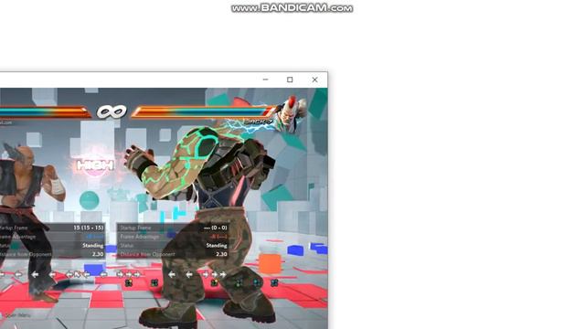 Tekken 7 PC Trainer - Trying to do a punish combo.