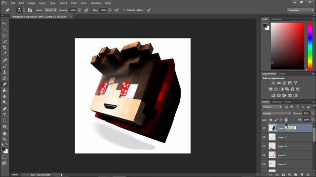 Minecraft Speedart [Head Avatar] | FireApple | [#2]