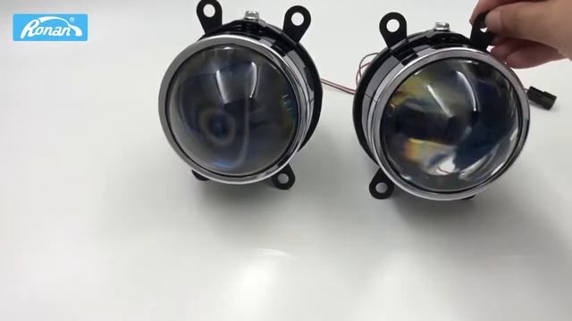 RONAN 3.0 Bi-xenon Fog Light HID Projector Lens H8 H9 H11 D2H Lamps Blue Coating HD Glass