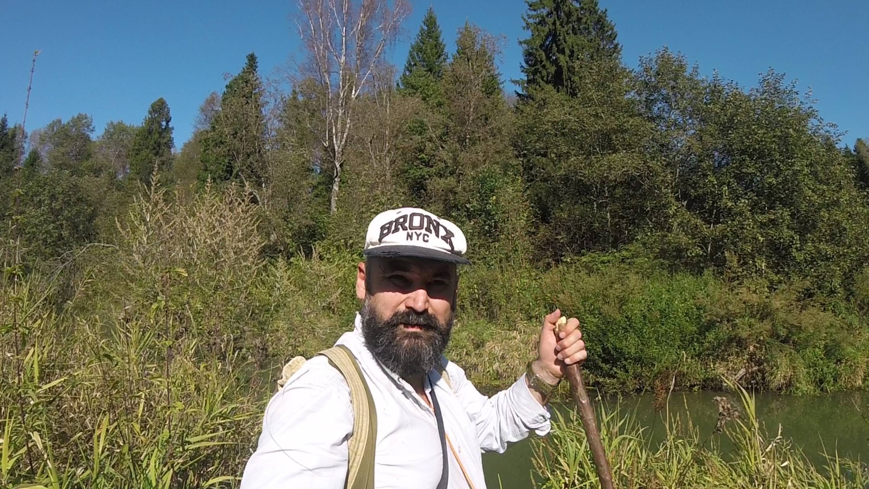 2024_09_08 Деревня Соснино (прогулка к реке Веля, доски, колун)