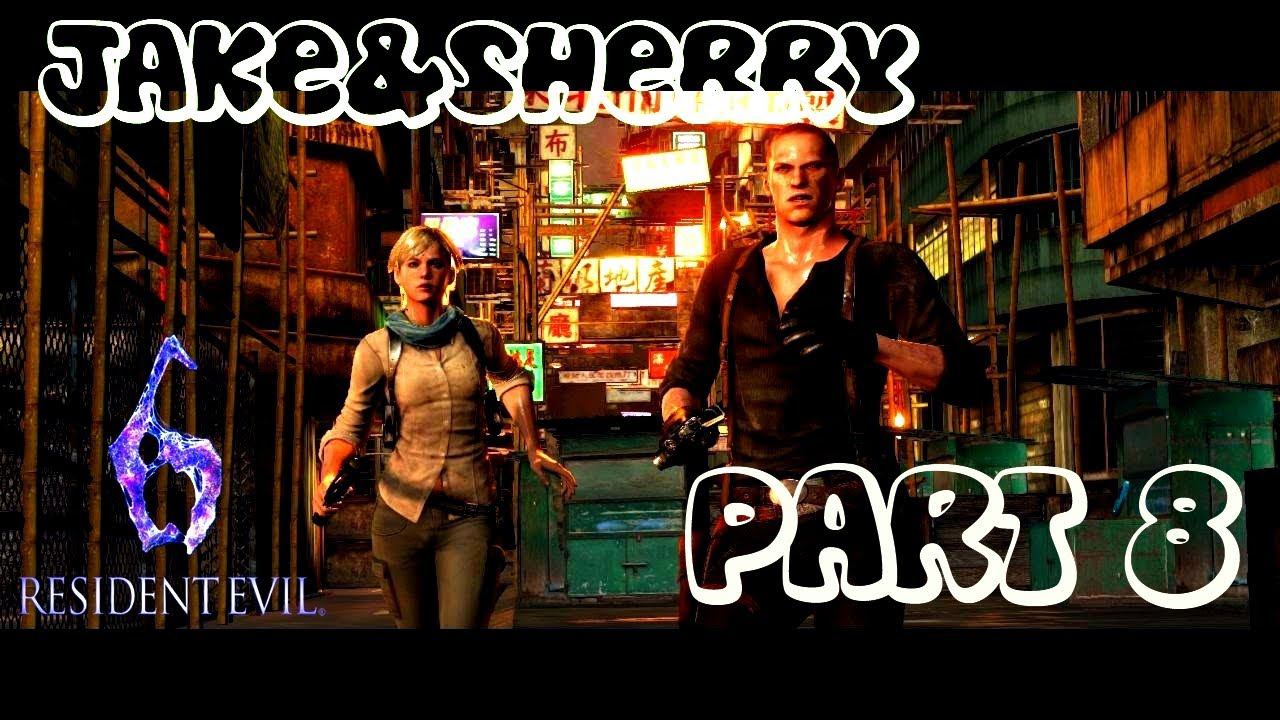 Resident Evil 6 Jake & Sherry Часть 8 "Мото гонки"