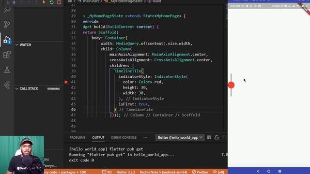 Day 23 | Timeline Tile Package | Free Flutter course | Newton School
