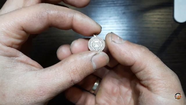 Жетон РУСЬ с двуглавым орлом  Распаковка
