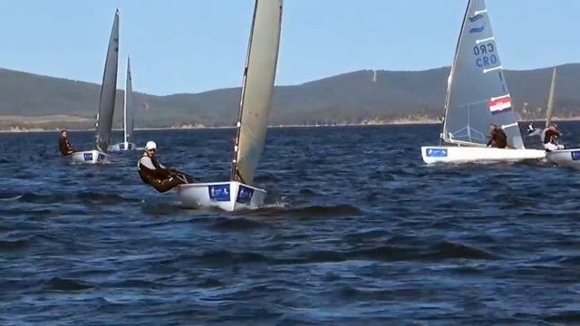 Finn Class at the World Cup Series in Hyeres France - Day 4