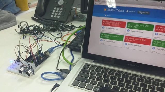 Arduino X-Mas Relay with NodeJS (JohnnyFive) with Firebase
