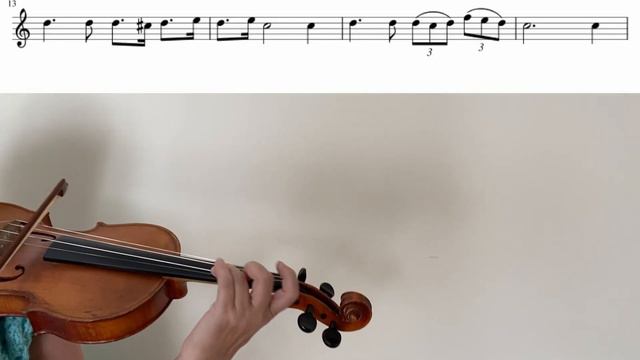 Schubert Ave Maria violin tutorial/short/sheet music/play along/original tempo