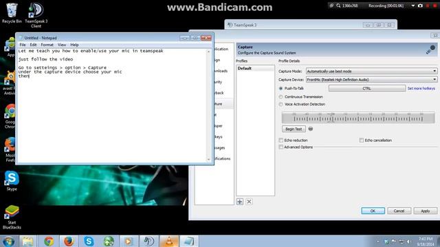How to enable your mic in TeamSpeak