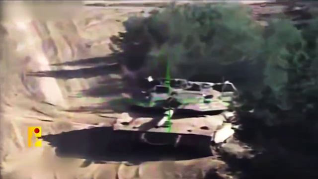 🇱🇧🇮🇱🇵🇸 Кадры поражения израильского танка Merkava при помощи ПТРК ALMAS иранского производства