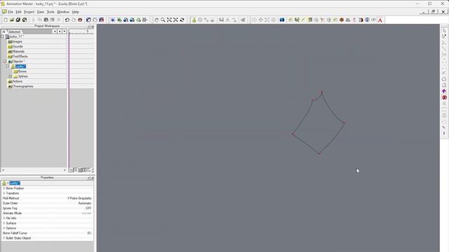 Spline modeling "Lucky" in Hash Animation:Master (time-lapse)