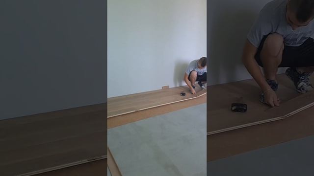 монтаж на трислоен паркет върху коркова подложка