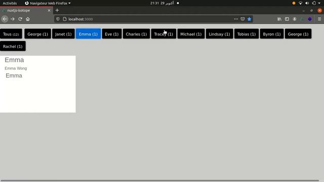 How to use Isoptope js into Nuxtjs projects
