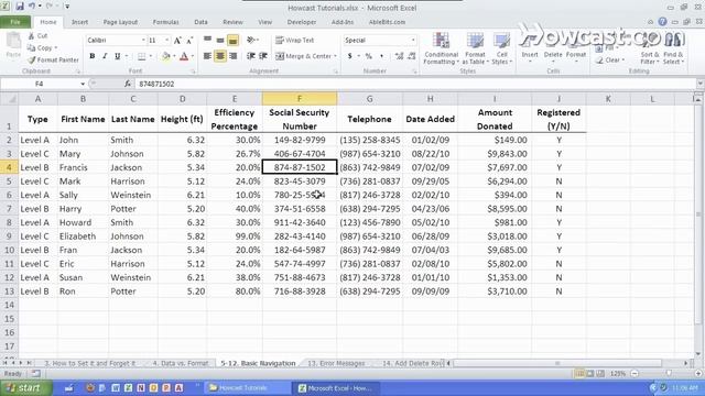 How to Navigate Cells Rows  Columns  Microsoft Excel