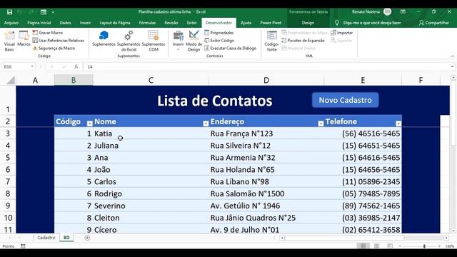 Como Fazer Planilha Cadastro de Cliente Parte 3 Corrigindo erro botão cancelar Inputbox