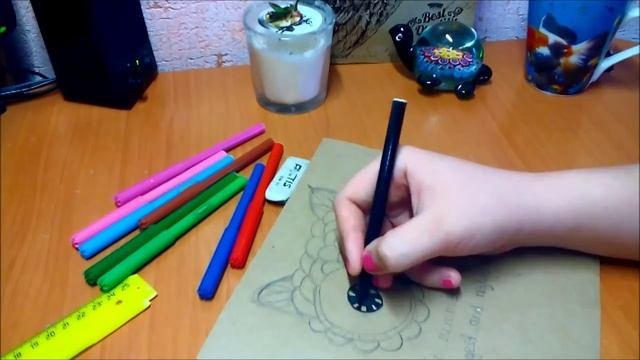 Мой СКЕТЧБУК / Рисую №2 / Сова|Katherine Katherine