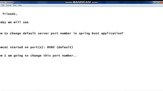 How To Change Default Server Port Number In Spring Boot Application?