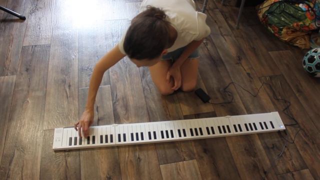 складное электронное пианино синтезатор midi клавиатура