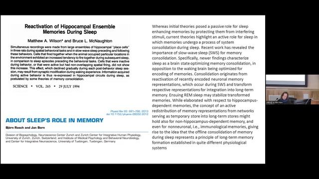 T31 Dr. Yulia Ukraintseva "The functional role of sleep" IHNA/iBrain