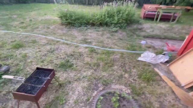 Едем с семьей поливать огород/наш участок