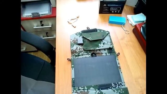 Складная солнечная батарея на 14 ватт 5/12 вольт для зарядки телефона, планшета, аккумулятора 12 в.