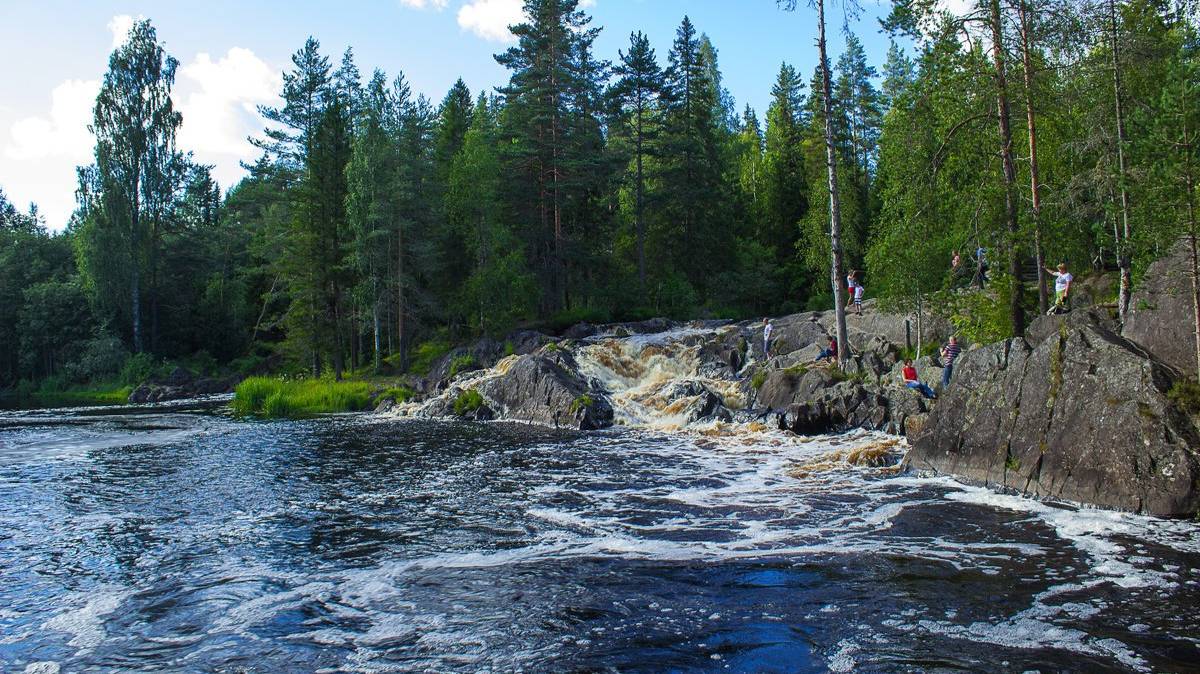 Карелия. Водопады Ахвенкоски