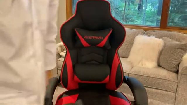 RESPAWN 110 Ergonomic Gaming Chair with Footrest Recliner