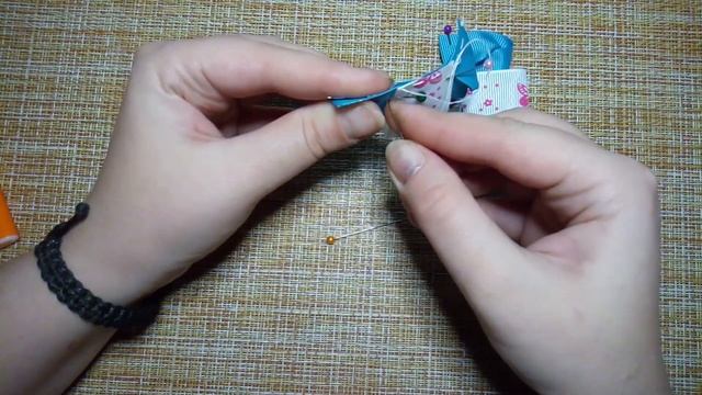 Бантики для волос. Простые бантики. Бантики своими руками. Diy. Канзаши. МК.