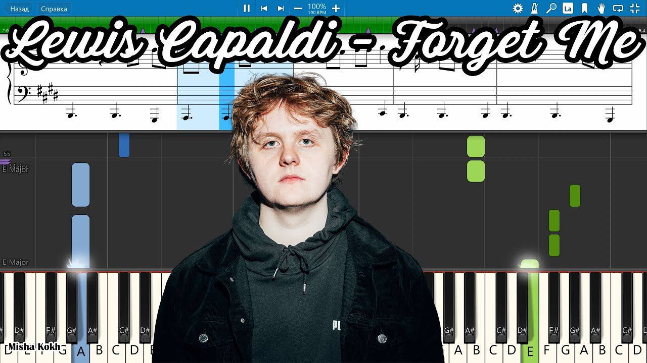 Lewis Capaldi - Forget Me [Piano Tutorial | Sheets | MIDI] Synthesia