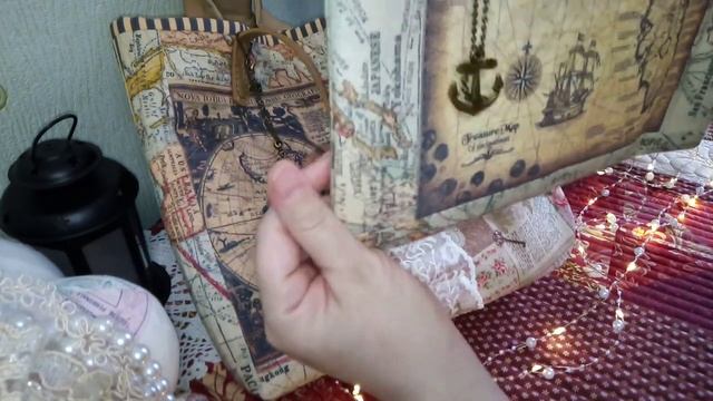 Комплект всяких сумочек с темой Старинных Карт