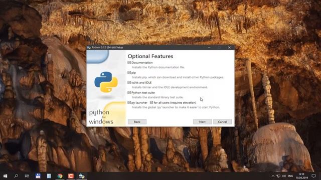 Установка Python 3 на Windows 10