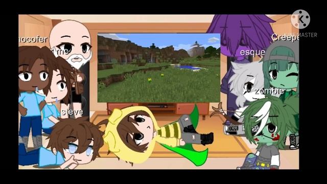 "mis youtubers favoritos de Minecraft y mods de Minecraft reaccionan videos de Minecraft ??? 7w7"