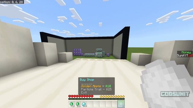 Snowball GUI with commands (Minecraft Bedrock)